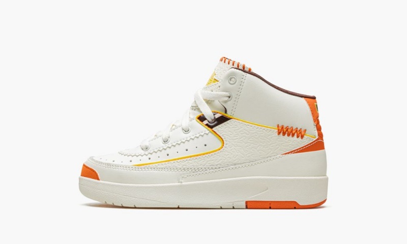 Nike Air Jordan 2 PS \'Maison Chateau Rouge\' Schoenen Kinderen Wit Oranje Nederland | 819370-ZGR