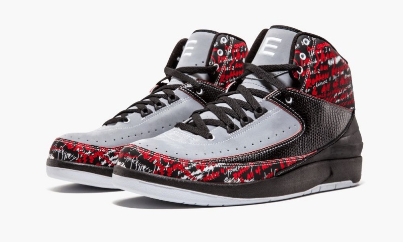Nike Air Jordan 2 Retro 'Eminem' Schoenen Heren Zwart Rood Grijs Nederland | 490327-FCP