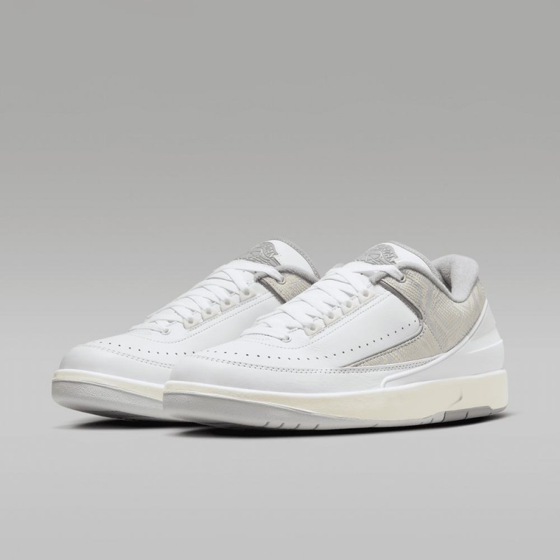 Nike Air Jordan 2 Retro Low Schoenen Heren Wit Grijs Nederland | 928057-WFA
