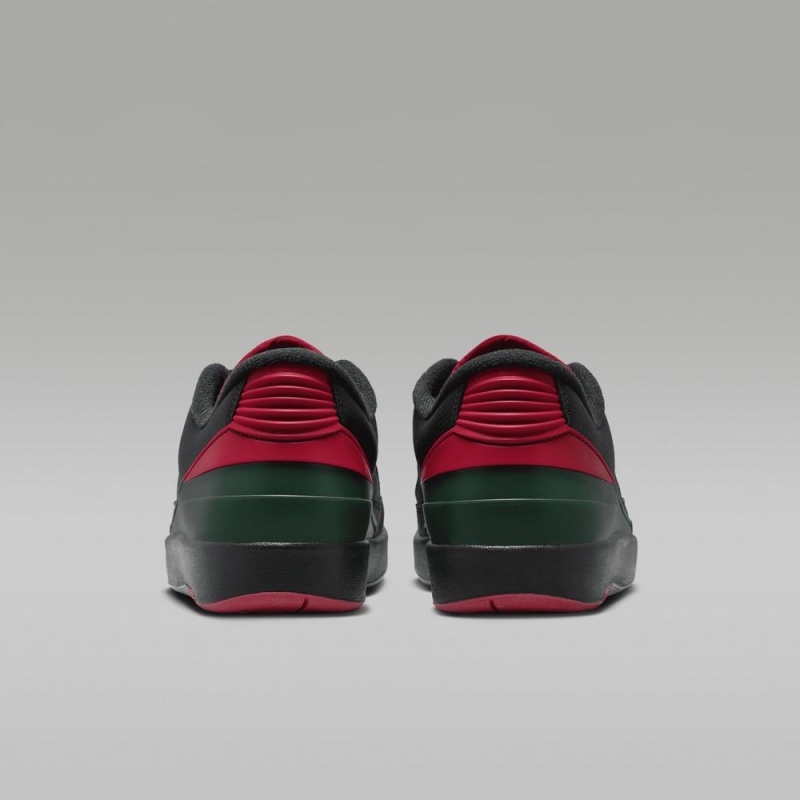 Nike Air Jordan 2 Retro Low Schoenen Heren Zwart Rood Nederland | 532870-CNB