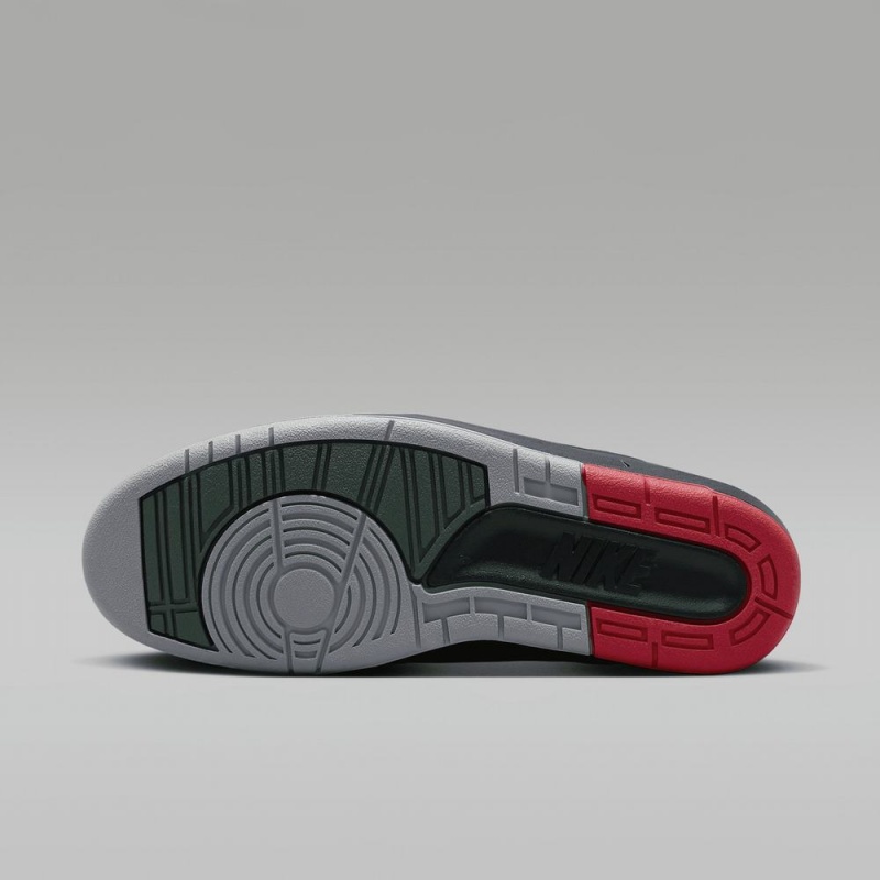 Nike Air Jordan 2 Retro Low Schoenen Heren Zwart Rood Nederland | 532870-CNB
