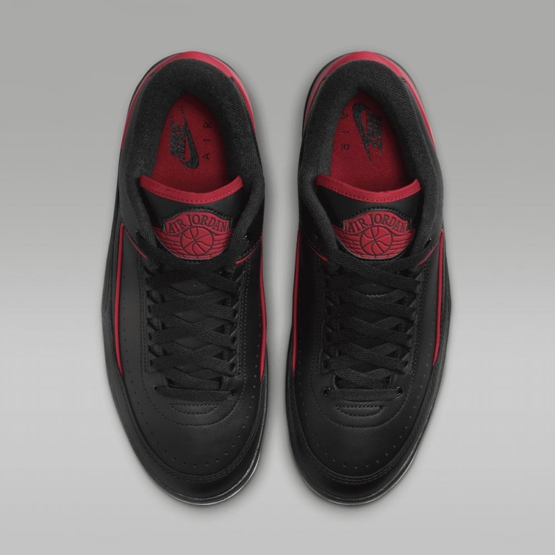 Nike Air Jordan 2 Retro Low Schoenen Heren Zwart Rood Nederland | 532870-CNB