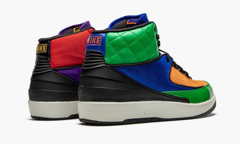 Nike Air Jordan 2 Retro 'Multicolor' Schoenen Dames Rood Zwart Oranje Nederland | 390486-QRE