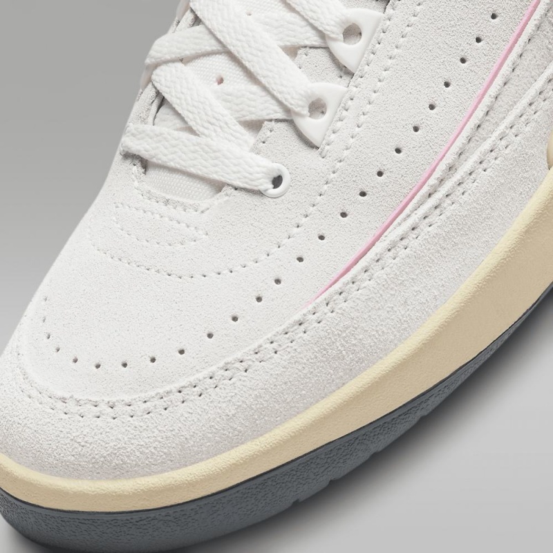 Nike Air Jordan 2 Retro Schoenen Dames Wit Roze Rood Nederland | 456139-SJF