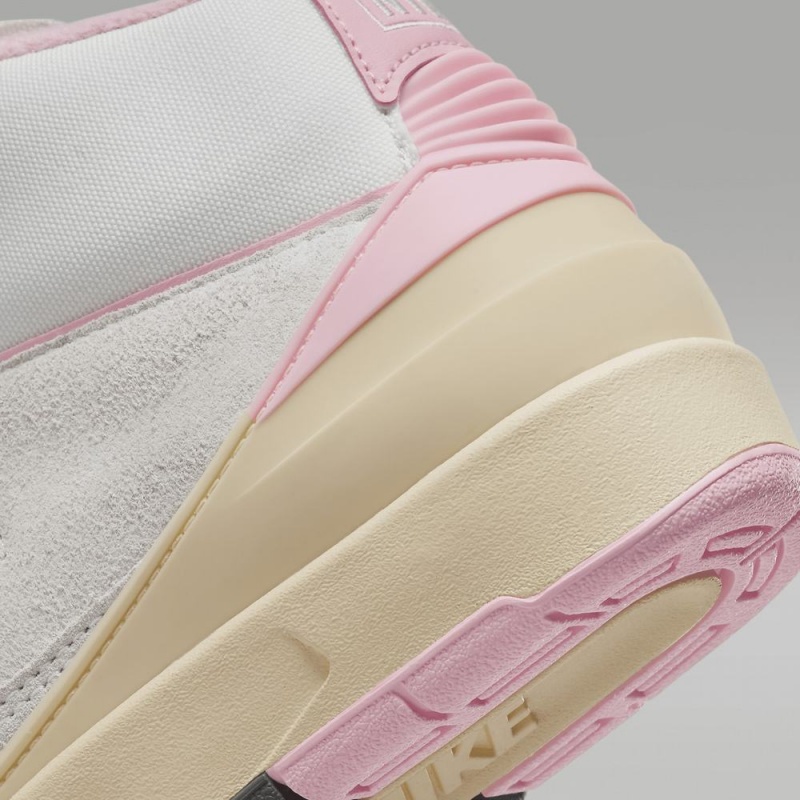 Nike Air Jordan 2 Retro Schoenen Dames Wit Roze Rood Nederland | 456139-SJF