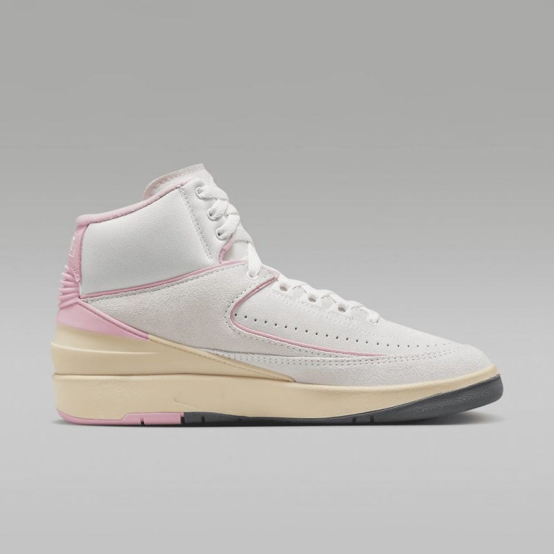 Nike Air Jordan 2 Retro Schoenen Dames Wit Roze Rood Nederland | 456139-SJF