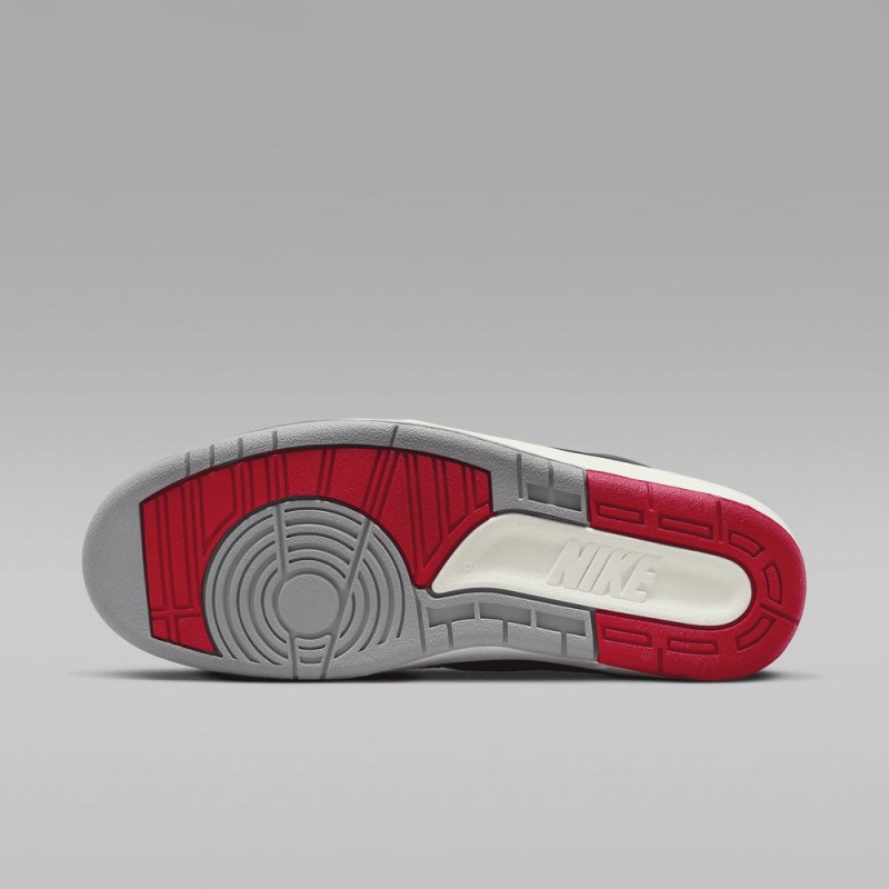 Nike Air Jordan 2 Retro Schoenen Heren Zwart Rood Grijs Nederland | 586237-LZB