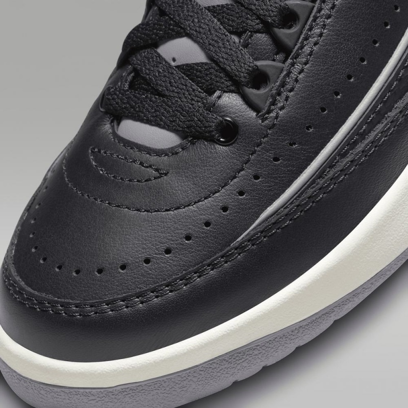 Nike Air Jordan 2 Retro Schoenen Kinderen Zwart Rood Grijs Nederland | 806529-LFQ