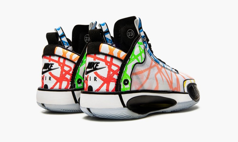 Nike Air Jordan 34 GS 'Zion Williamson Coloring Book' Schoenen Kinderen Wit Zwart Gekleurd Nederland | 307214-YCL