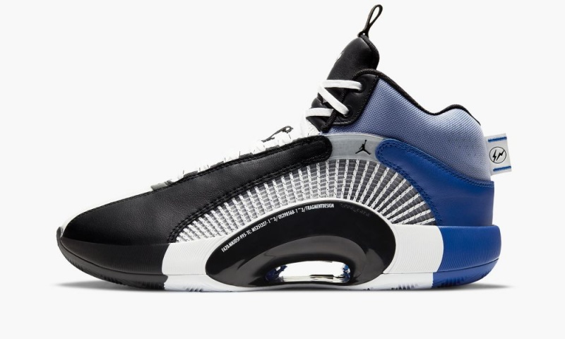 Nike Air Jordan 35 \'Fragment\' Schoenen Heren Wit Zwart Blauw Nederland | 413628-QDB