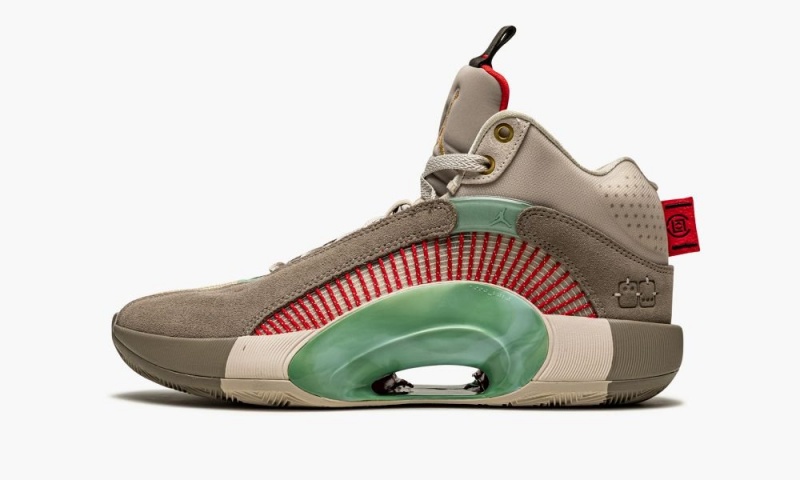Nike Air Jordan 35 SP \'Clot - Terra Cotta\' Schoenen Heren Grijs Metal Goud Nederland | 042785-JCL