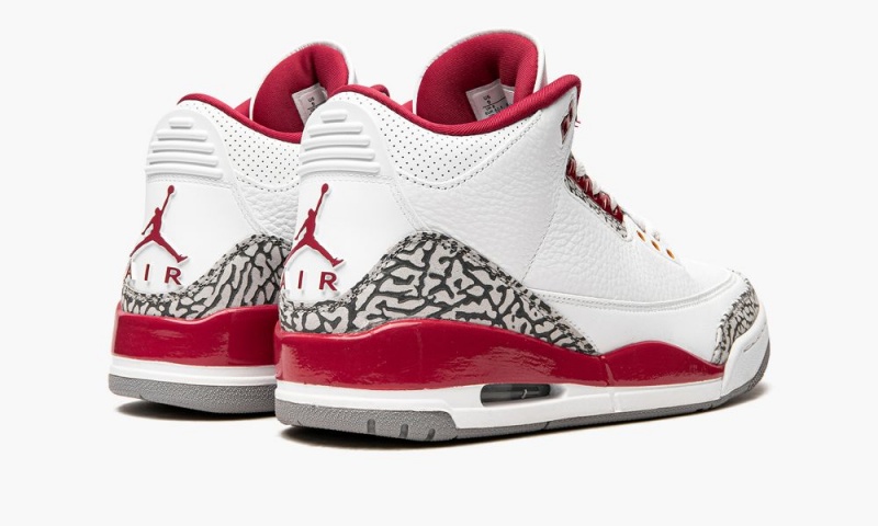 Nike Air Jordan 3 'Cardinal' Schoenen Heren Wit Diepgeel Rood Nederland | 351024-JCP