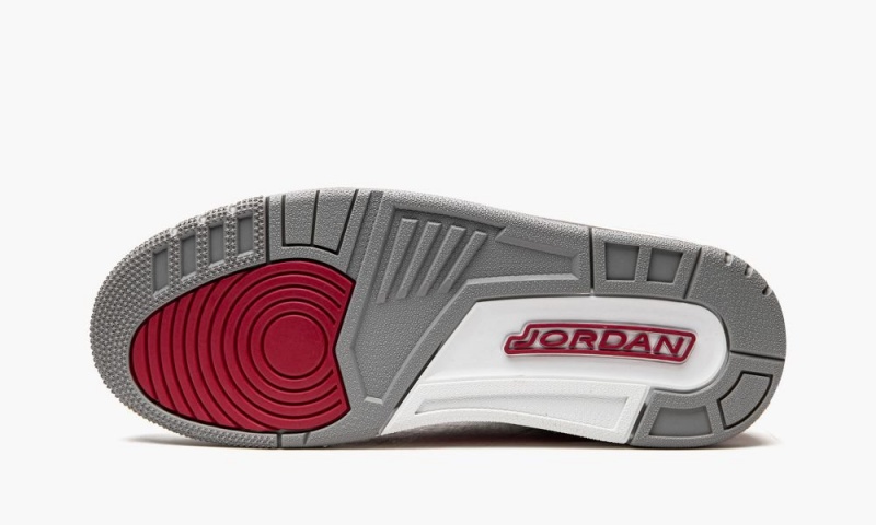 Nike Air Jordan 3 'Cardinal' Schoenen Heren Wit Diepgeel Rood Nederland | 351024-JCP