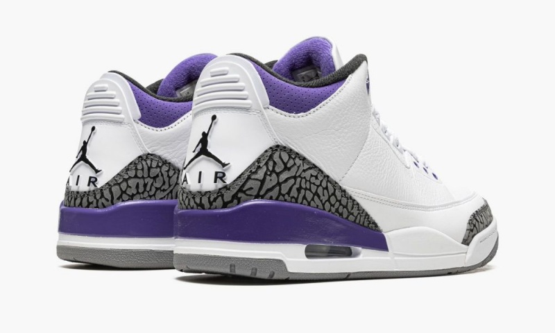 Nike Air Jordan 3 'Dark Iris' Schoenen Heren Wit Zwart Nederland | 452968-TQL