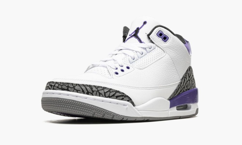 Nike Air Jordan 3 'Dark Iris' Schoenen Heren Wit Zwart Nederland | 452968-TQL