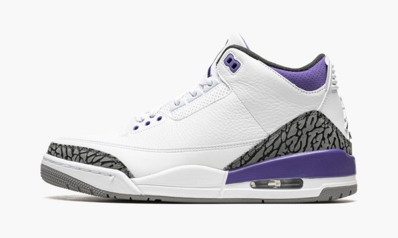 Nike Air Jordan 3 \'Dark Iris\' Schoenen Heren Wit Zwart Nederland | 452968-TQL