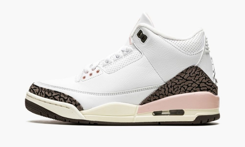 Nike Air Jordan 3 'Dark Mocha' Schoenen Dames Wit Donkerbeige Nederland | 834201-NPO