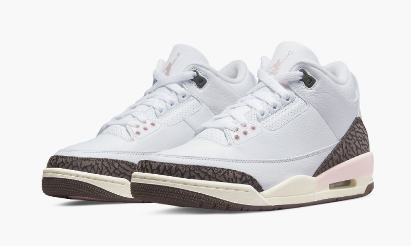 Nike Air Jordan 3 'Dark Mocha' Schoenen Dames Wit Donkerbeige Nederland | 834201-NPO