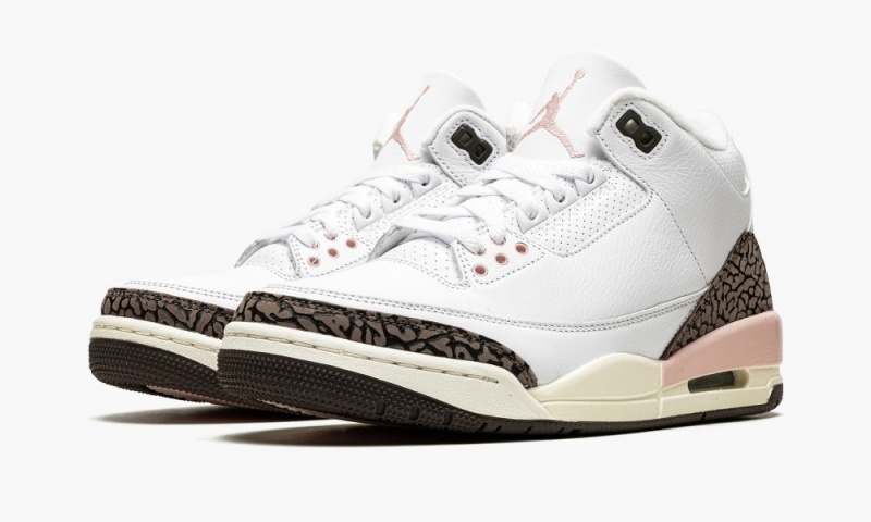 Nike Air Jordan 3 'Dark Mocha' Schoenen Dames Wit Donkerbeige Nederland | 834201-NPO