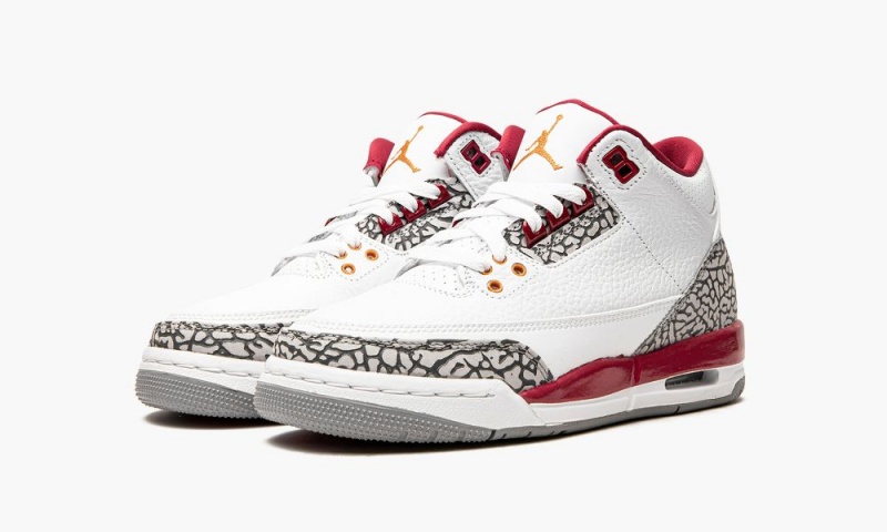 Nike Air Jordan 3 GS 'Cardinal' Schoenen Kinderen Wit Diepgeel Rood Nederland | 710483-JQW