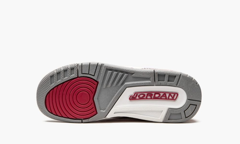 Nike Air Jordan 3 GS 'Cardinal' Schoenen Kinderen Wit Diepgeel Rood Nederland | 710483-JQW