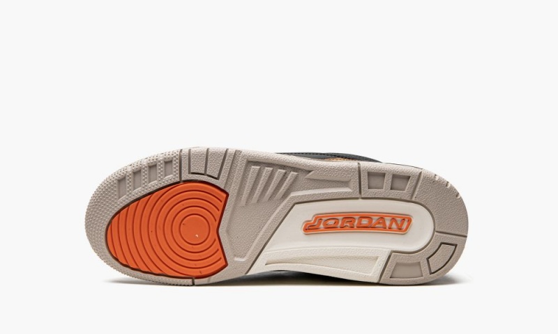 Nike Air Jordan 3 GS 'Desert Elephant' Schoenen Kinderen Zwart Oranje Khaki Grijs Nederland | 278941-MLV