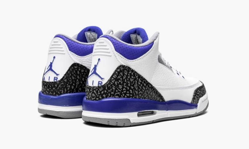 Nike Air Jordan 3 GS 'Racer Blue' Schoenen Kinderen Wit Zwart Grijs Nederland | 152487-FDZ