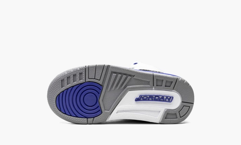 Nike Air Jordan 3 PS 'Racer Blue' Schoenen Kinderen Wit Zwart Grijs Nederland | 871396-QVG