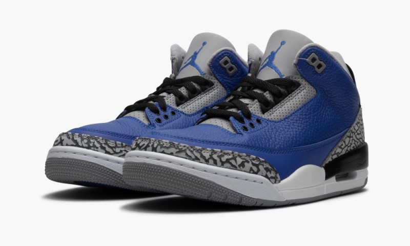 Nike Air Jordan 3 Retro 'Blue Cement' Schoenen Heren Koningsblauw Koningsblauw Nederland | 548631-YZG