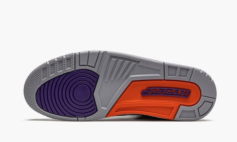 Nike Air Jordan 3 Retro 'Court Purple' Schoenen Heren Zwart Grijs Wit Nederland | 825476-QJB