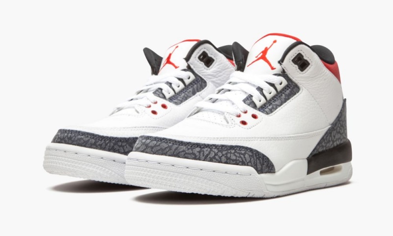 Nike Air Jordan 3 Retro 'Denim' Schoenen Kinderen Wit Rood Zwart Nederland | 502734-SKW