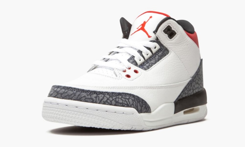Nike Air Jordan 3 Retro 'Denim' Schoenen Kinderen Wit Rood Zwart Nederland | 502734-SKW