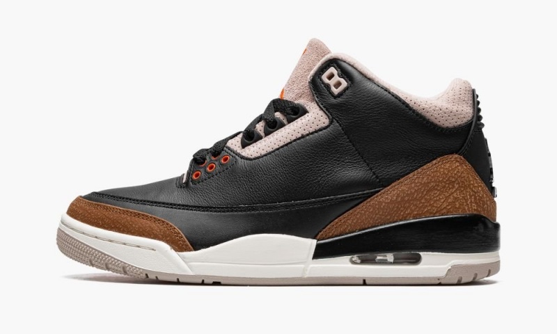 Nike Air Jordan 3 Retro \'Desert Elephant\' Schoenen Heren Zwart Oranje Khaki Grijs Nederland | 072451-ZHP