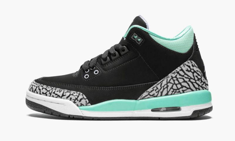 Nike Air Jordan 3 Retro GG \'Black Mint\' Schoenen Kinderen Zwart Nederland | 157369-FTL