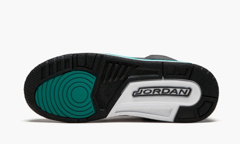 Nike Air Jordan 3 Retro GG Schoenen Kinderen Zwart Metal Goud Turquoise Nederland | 386195-BNR
