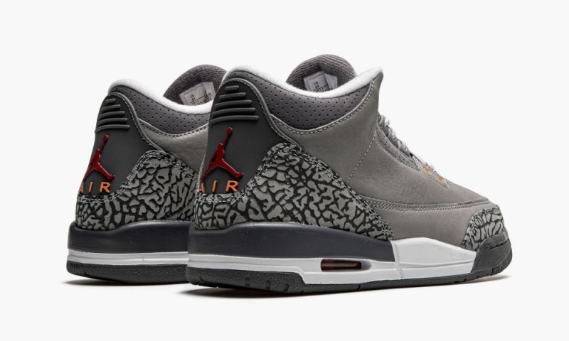 Nike Air Jordan 3 Retro GS 'Cool Grey' Schoenen Kinderen Zilver Rood Diepgrijs Nederland | 549721-UYO