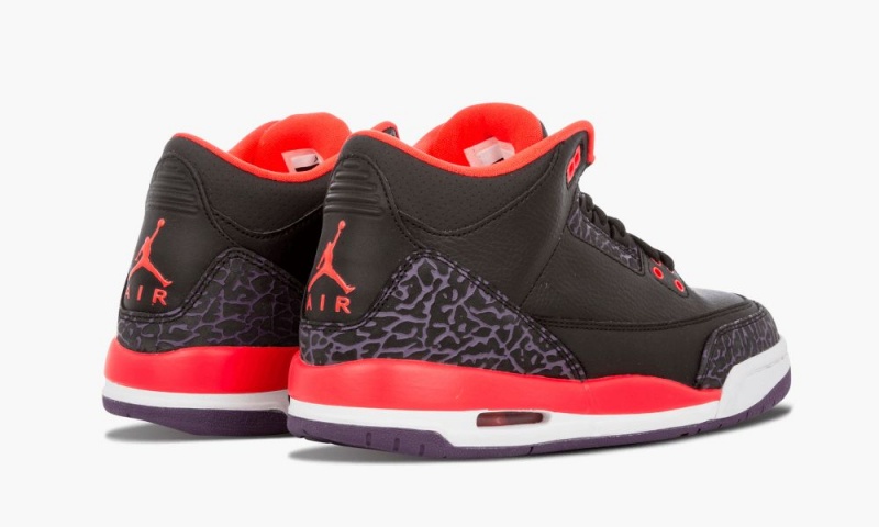 Nike Air Jordan 3 Retro (GS) 'Crimson' Schoenen Kinderen Zwart Nederland | 179302-XGC