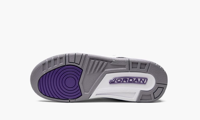 Nike Air Jordan 3 Retro GS 'Dark Iris' Schoenen Kinderen Wit Zwart Nederland | 725430-QGH