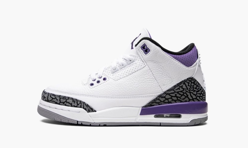Nike Air Jordan 3 Retro GS \'Dark Iris\' Schoenen Kinderen Wit Zwart Nederland | 725430-QGH