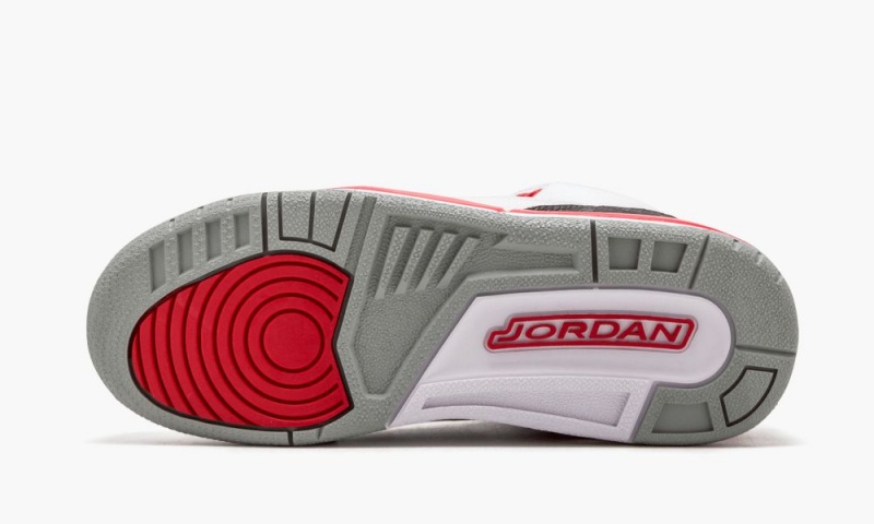 Nike Air Jordan 3 Retro (GS) 'Fire Red' Schoenen Kinderen Wit Rood Zilver Zwart Nederland | 983602-SAT