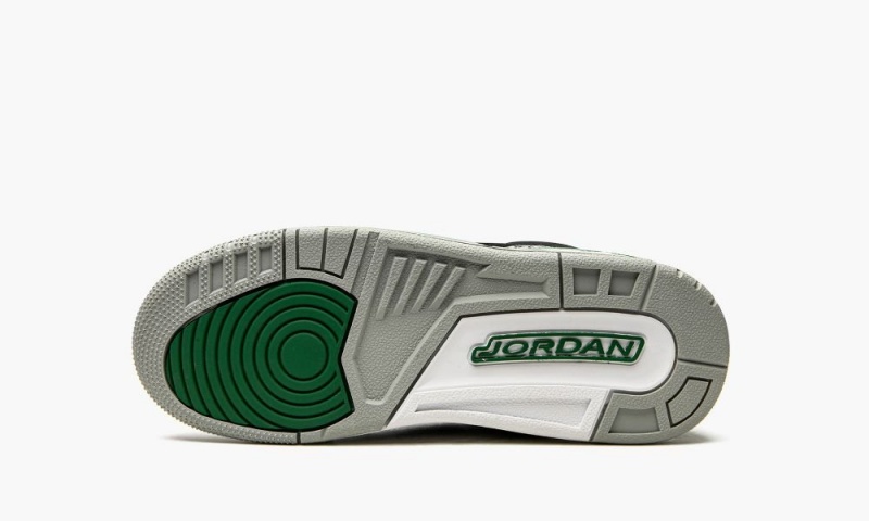 Nike Air Jordan 3 Retro GS 'Pine Green' Schoenen Kinderen Zwart Diepgroen Grijs Nederland | 083715-FAC