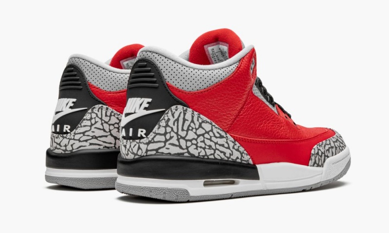Nike Air Jordan 3 Retro GS 'Red Cement/Unite' Schoenen Kinderen Rood Grijs Nederland | 980164-SOK