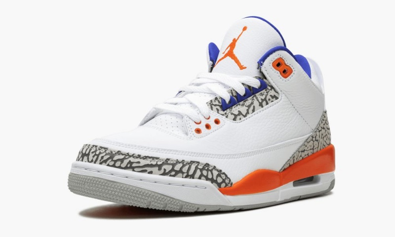Nike Air Jordan 3 Retro 'Knicks' Schoenen Heren Wit Koningsblauw Nederland | 176930-YDB