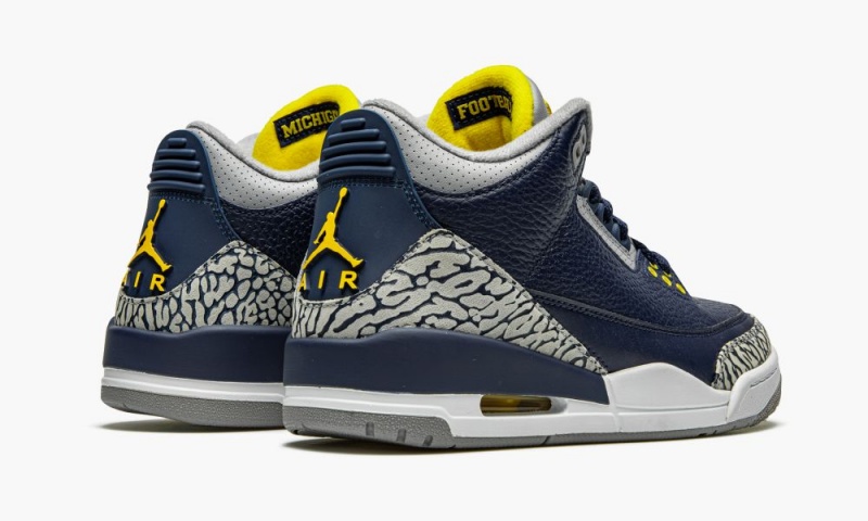 Nike Air Jordan 3 Retro PE 'Michigan' Schoenen Heren Zwart Goud Nederland | 691583-QHV