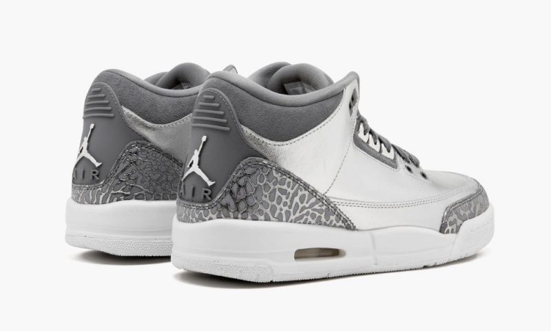 Nike Air Jordan 3 Retro PREM HC Schoenen Kinderen Metal Zilver Grijs Nederland | 129058-IGA