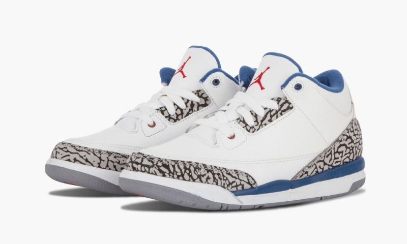 Nike Air Jordan 3 Retro (PS) 'True Blue' Schoenen Kinderen Wit Blauw Nederland | 524976-CYN