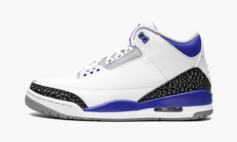 Nike Air Jordan 3 Retro \'Racer Blue\' Schoenen Heren Wit Zwart Grijs Nederland | 347168-SNP