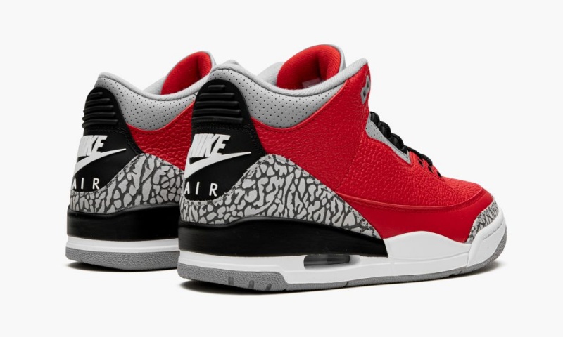 Nike Air Jordan 3 Retro 'Red Cement/Unite' Schoenen Heren Rood Grijs Zwart Nederland | 375410-IZK