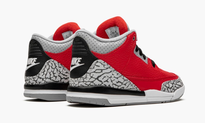 Nike Air Jordan 3 Retro SE PS 'Red Cement' Schoenen Kinderen Rood Grijs Nederland | 840561-RWM