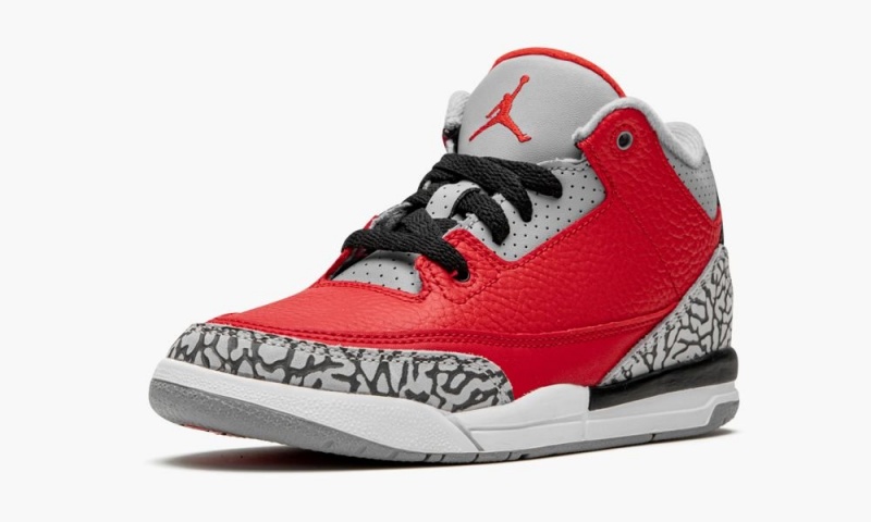 Nike Air Jordan 3 Retro SE PS 'Red Cement' Schoenen Kinderen Rood Grijs Nederland | 840561-RWM